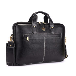 klauss executive 15 inch genuine leather laptop messenger bag single compartment