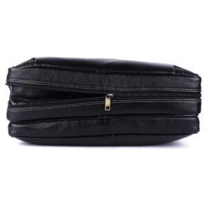 klauss premium leather laptop bag – black