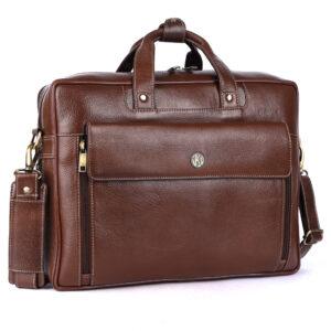 klauss premium leather laptop bag – brushwood