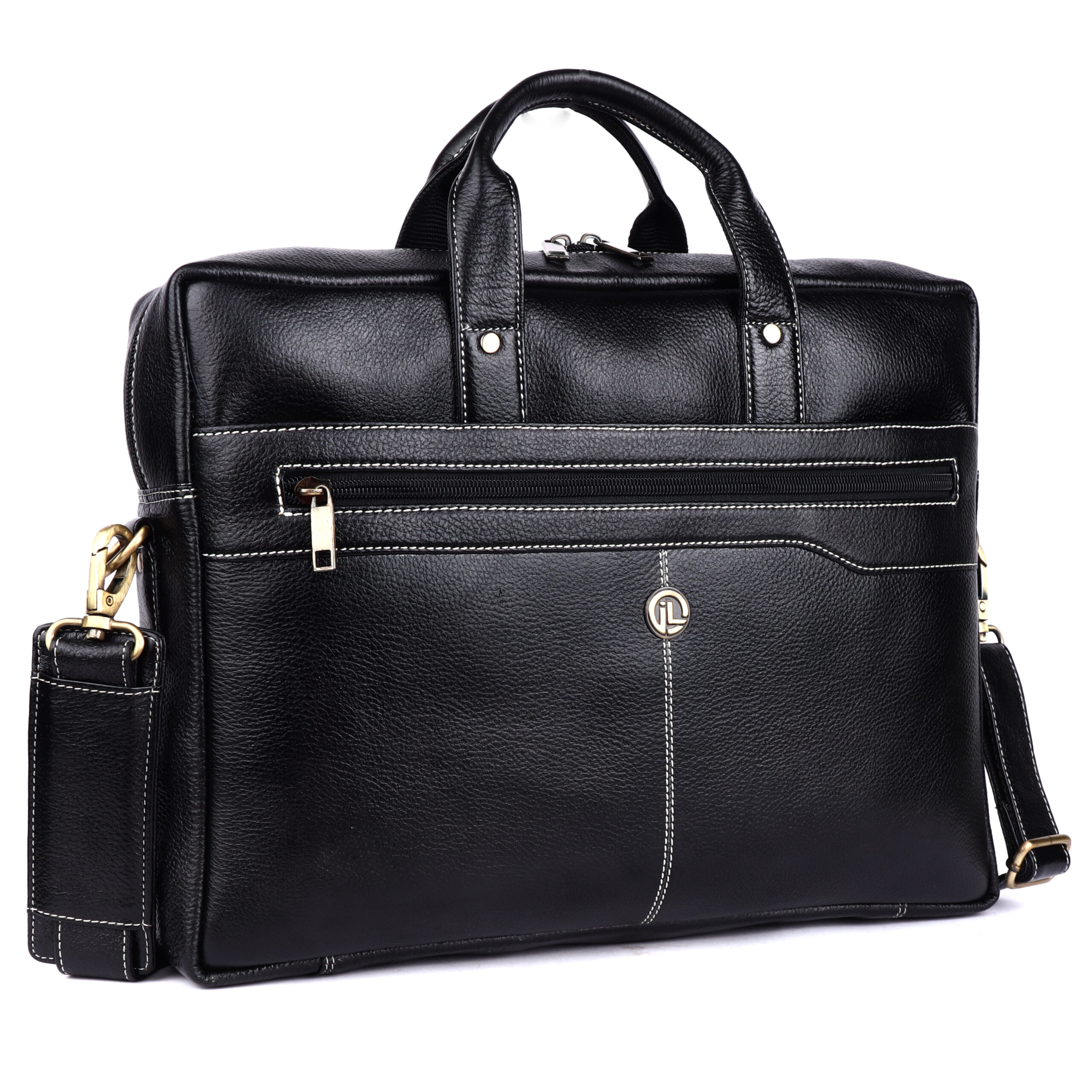 klauss executive 16 inch leather laptop briefcase ultimate organizer