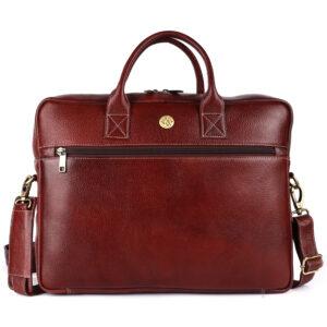 klauss 15 inch brown leather laptop bag – timeless craftsmanship for the modern professional brown