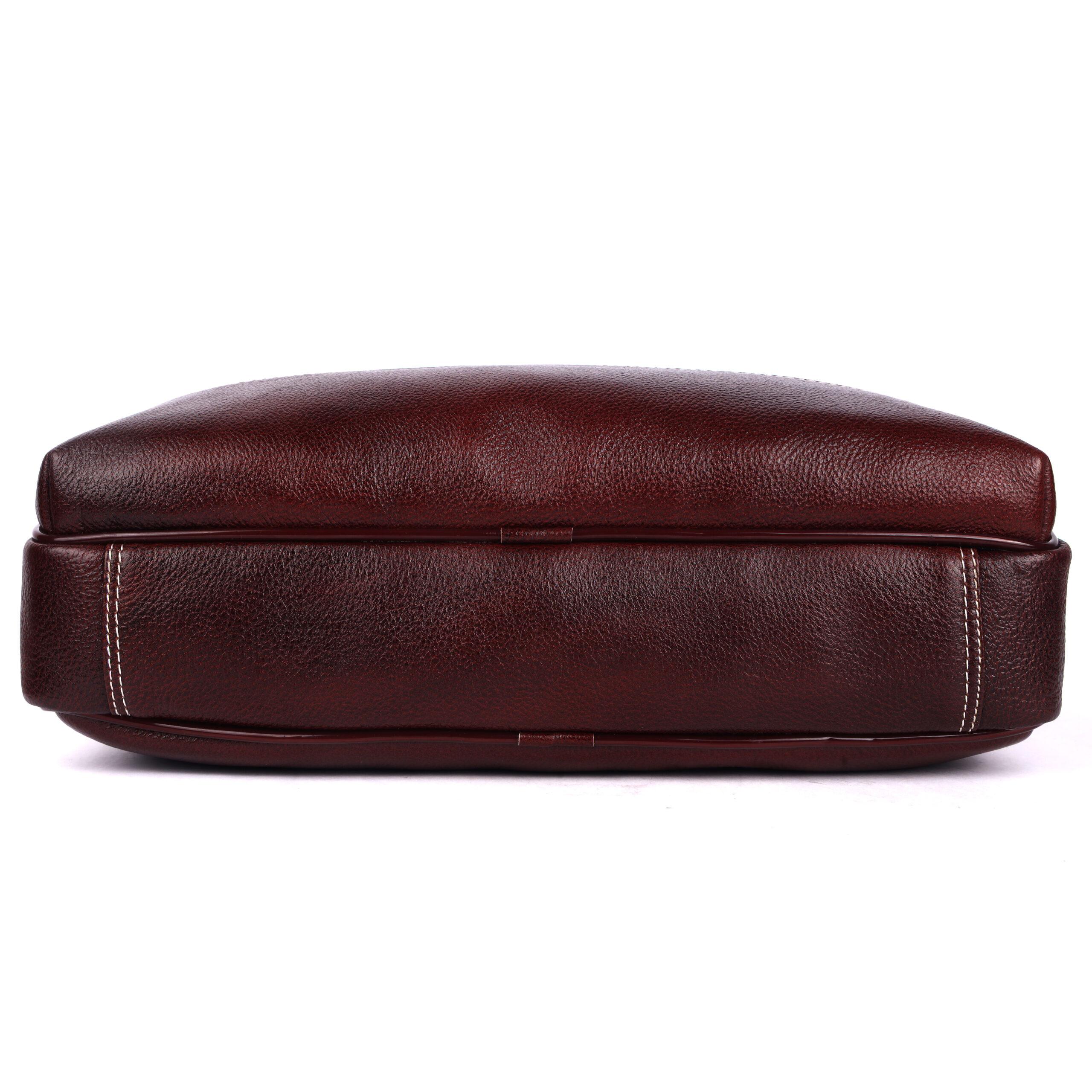 klauss executive 16 inch leather briefcase streamlined single compartment klauss executive 16 inch leather briefcase streamlined single compartment