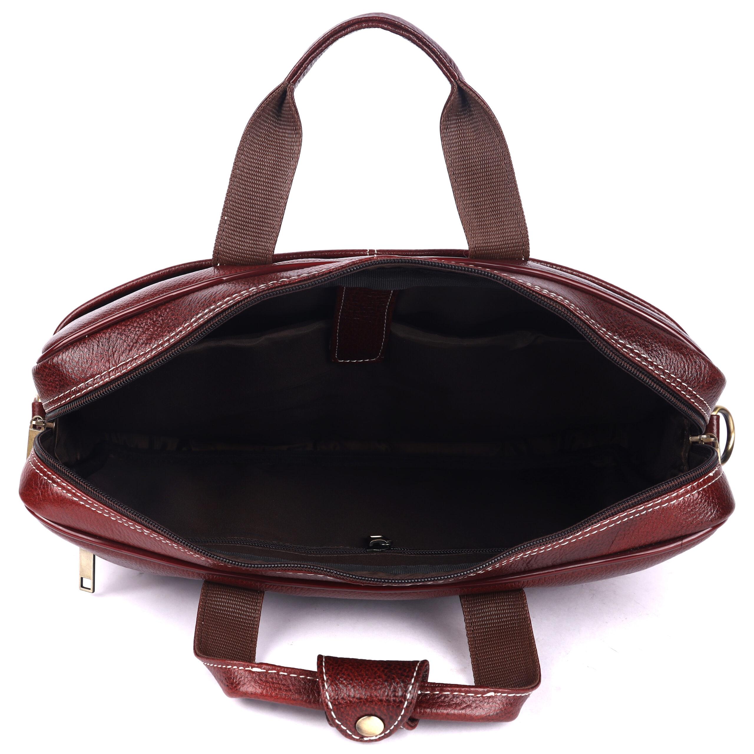 klauss executive 16 inch leather briefcase streamlined single compartment klauss executive 16 inch leather briefcase streamlined single compartment