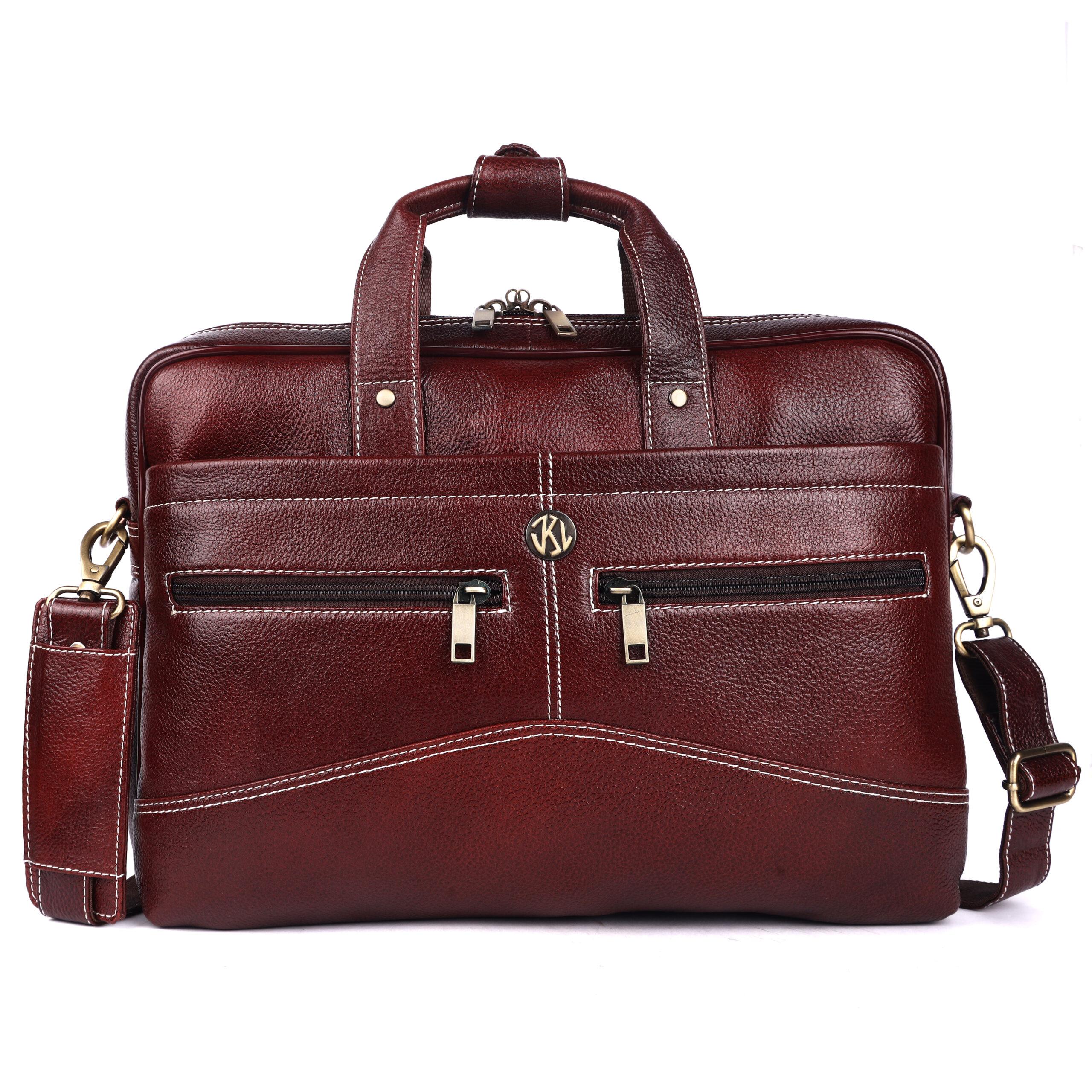 klauss executive 16 inch leather briefcase streamlined single compartment klauss executive 16 inch leather briefcase streamlined single compartment