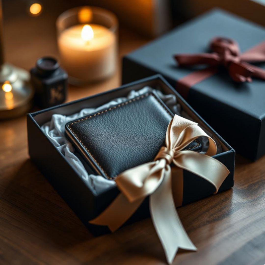 Home Gift Box Leather Wallet