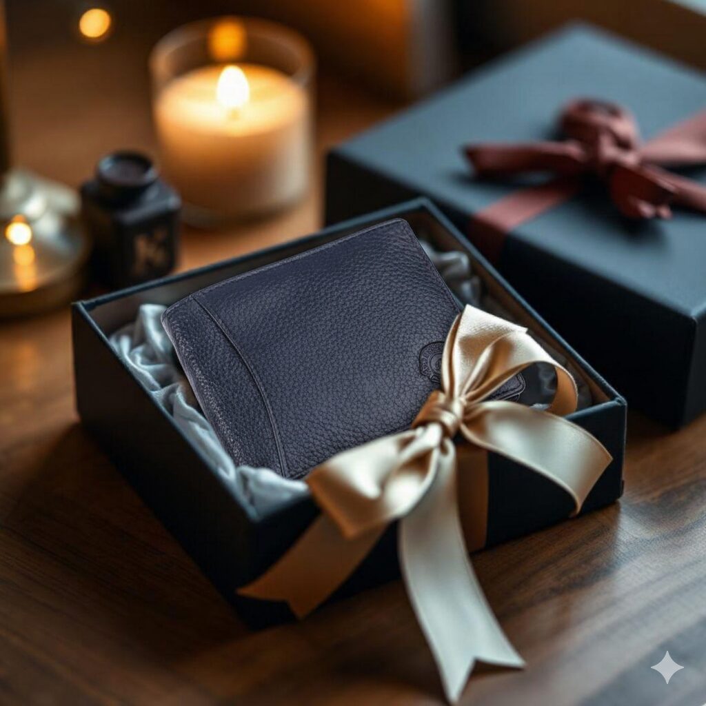 Gift Box Leather Wallet
